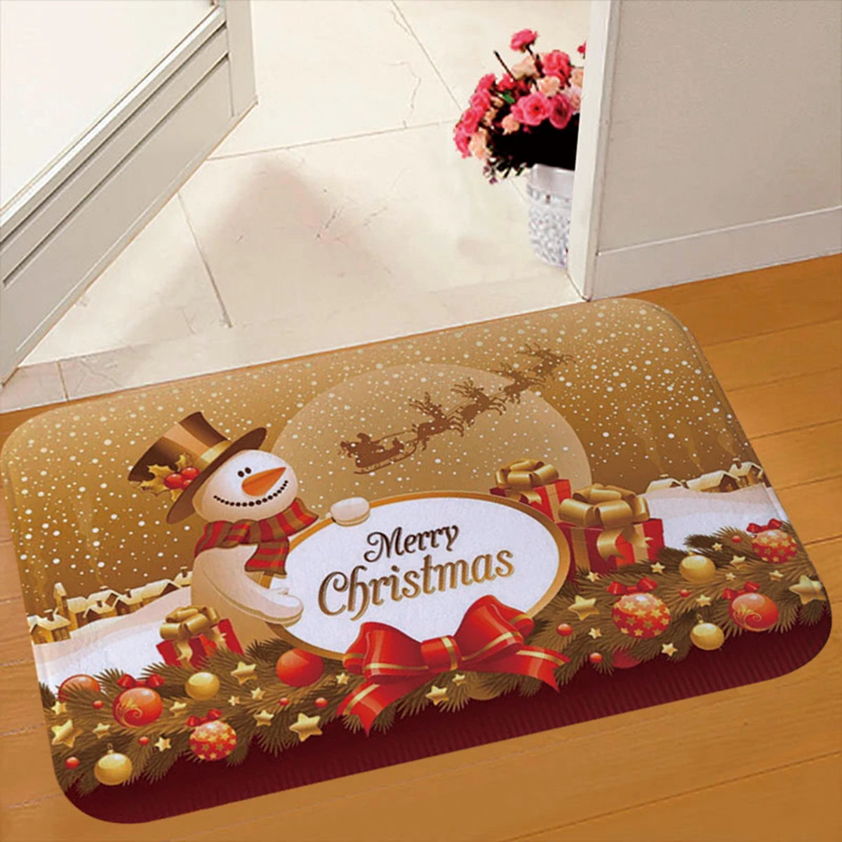 Christmas Door Mat Santa Claus