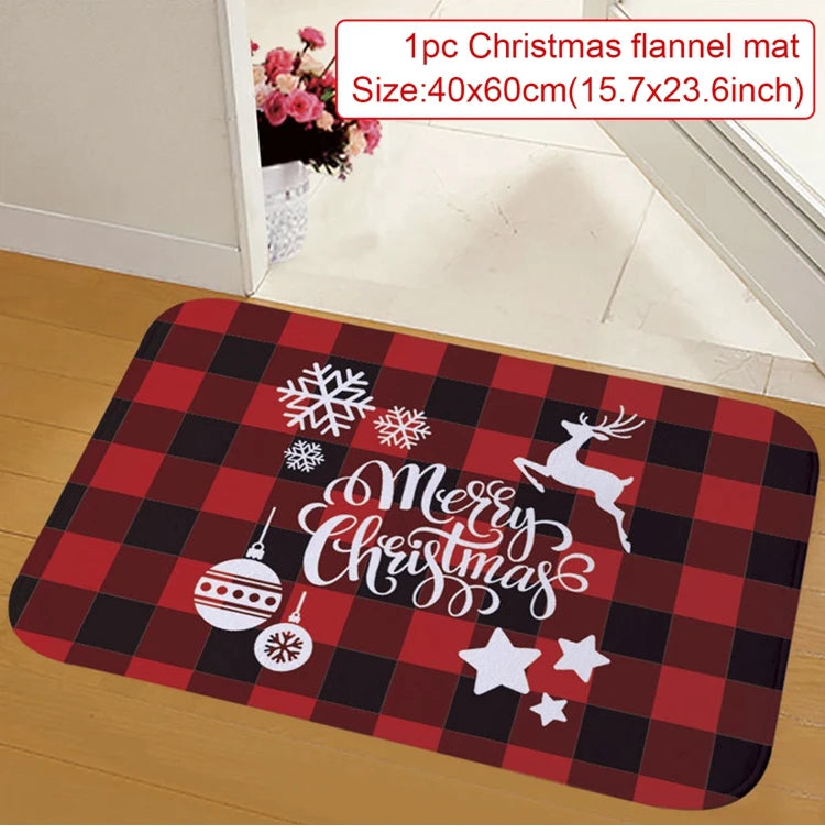 Christmas Door Mat Santa Claus