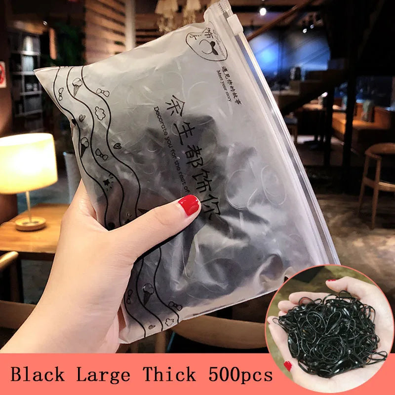 Small Disposable Rubber Bands Gum For Ponytail