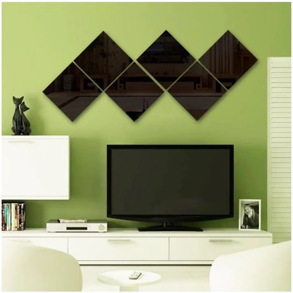 Square Mirror 3 D Decorative Wall Mirror