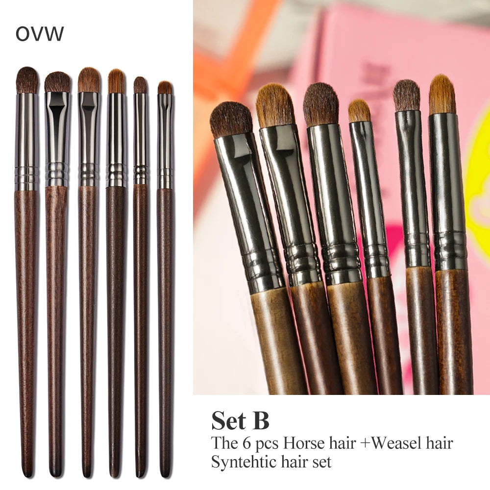 Cosmetic 2/6 pcs Makeup Eye Shadow Brush