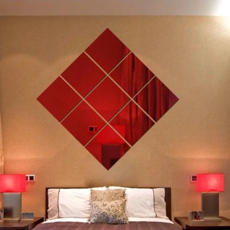 Square Mirror 3 D Decorative Wall Mirror