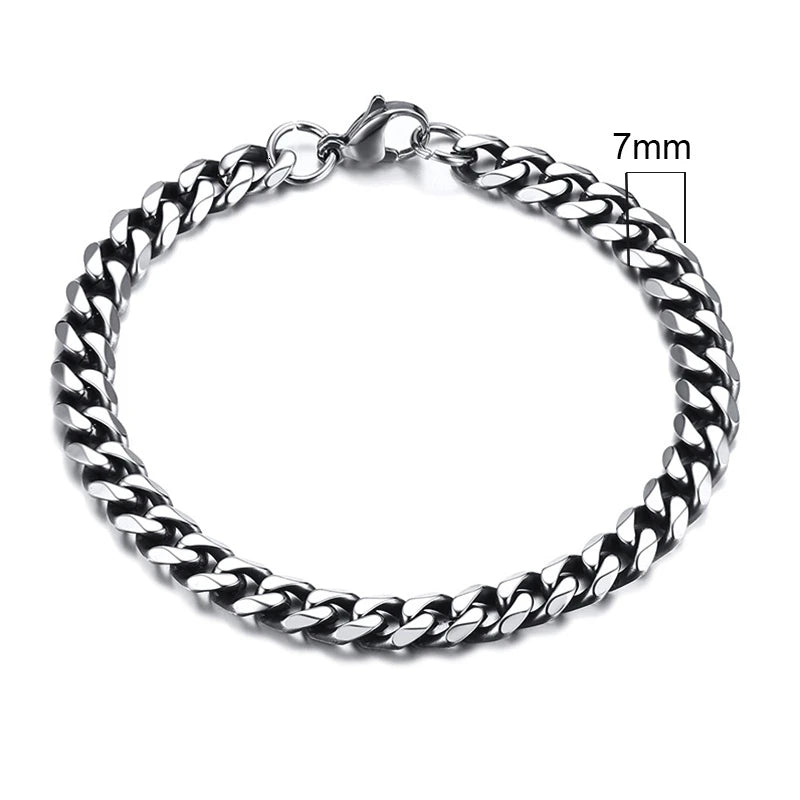 Curb Chain Bracelet for Men