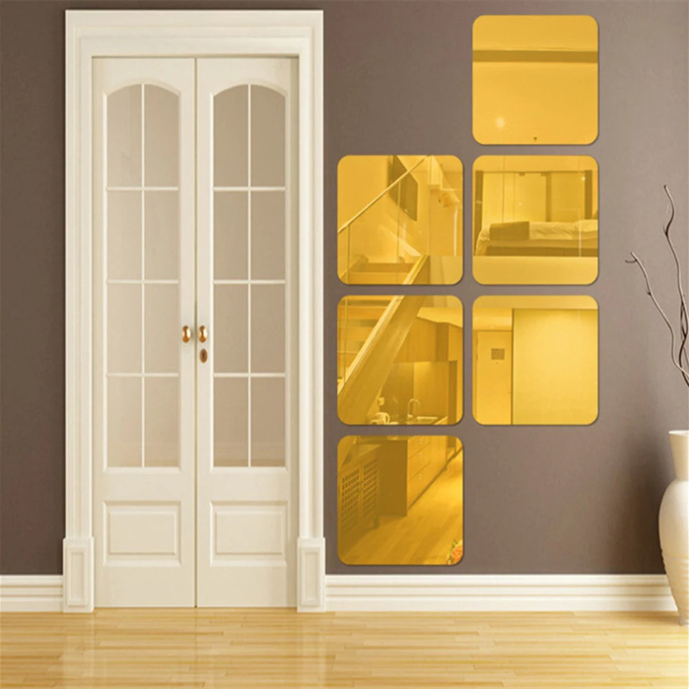 Square Mirror 3 D Decorative Wall Mirror