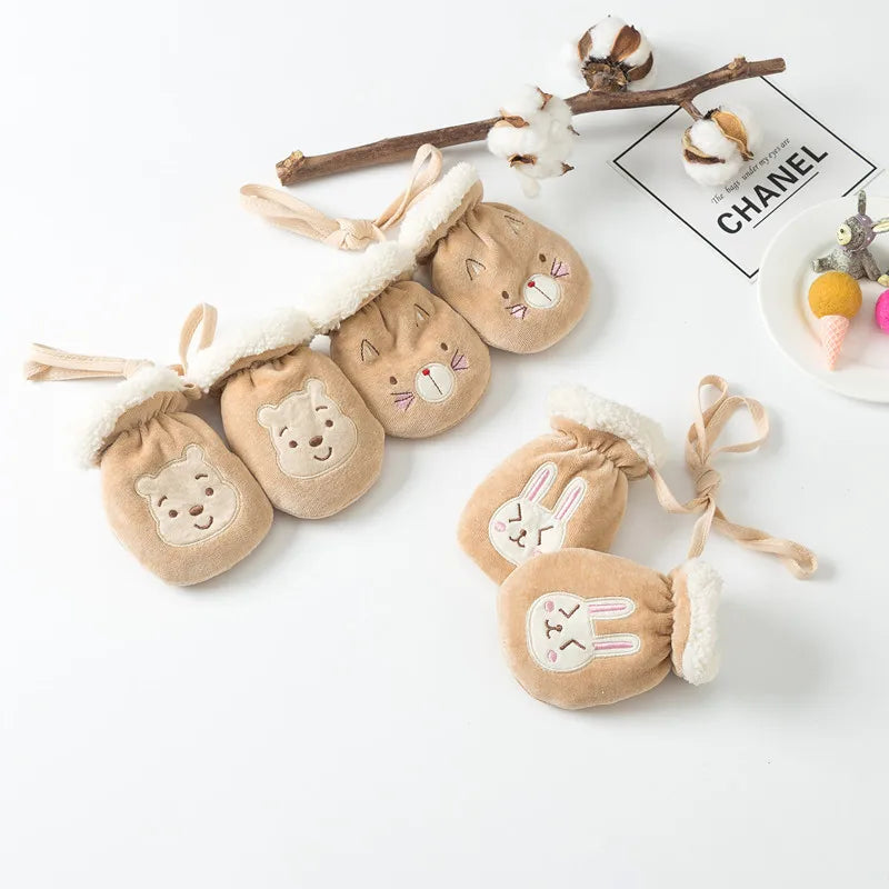 Baby Mittens Thicken Infant Anti-Grab Gloves