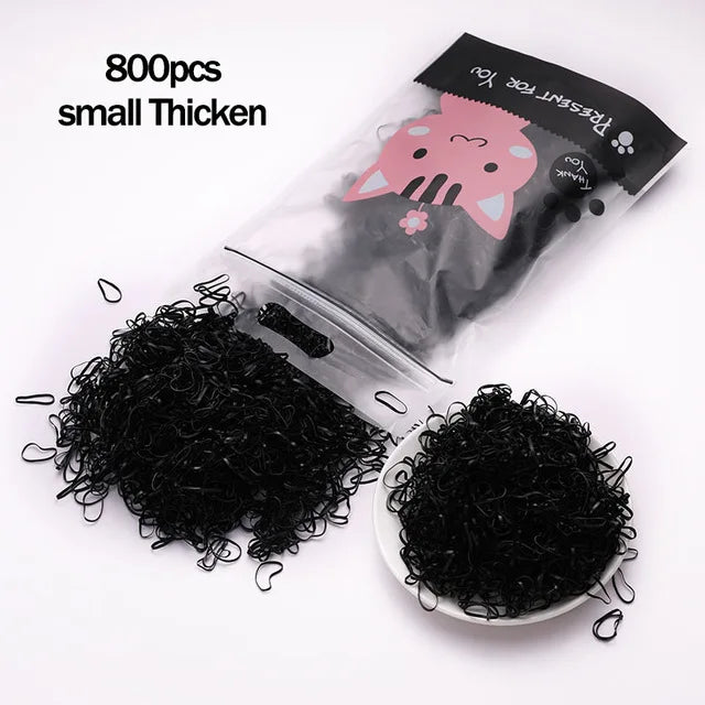 Small Disposable Rubber Bands Gum For Ponytail
