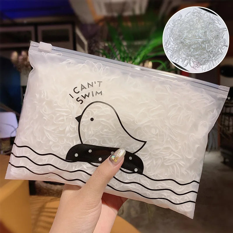 Small Disposable Rubber Bands Gum For Ponytail