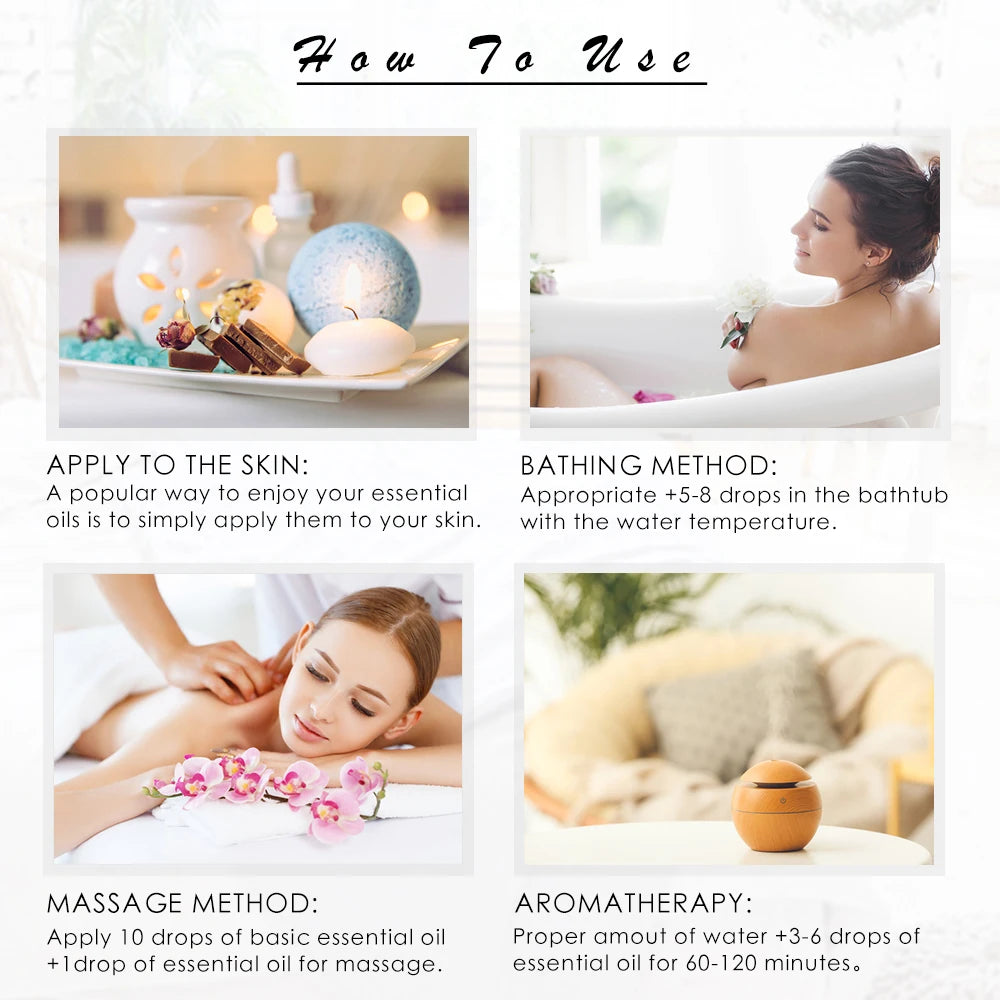 Essential Oil with Dropper For Humidifier Scent Candle Burner