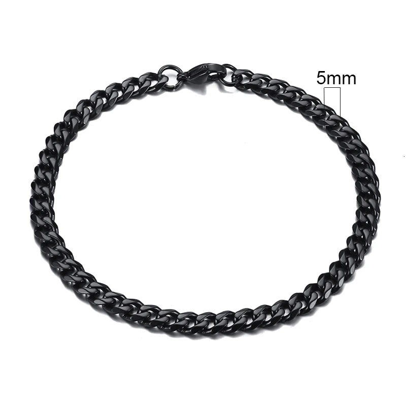 Curb Chain Bracelet for Men