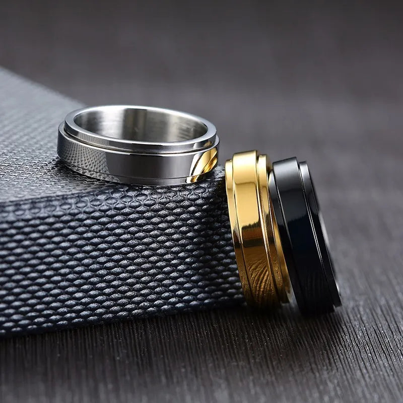 Unisex Personalized Spinner Ring