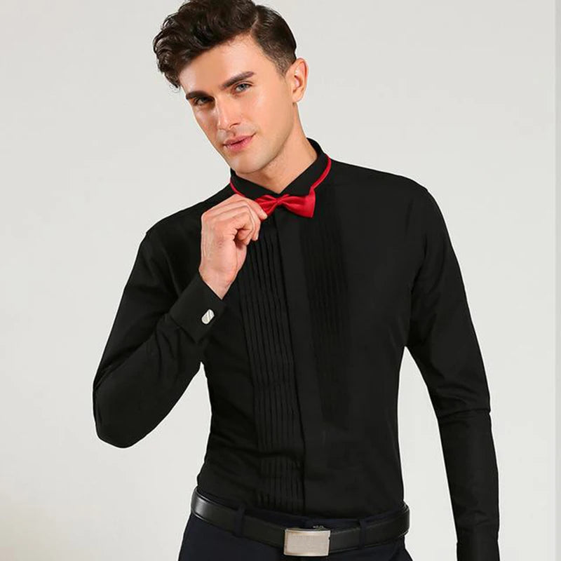 Classic Winged Collar Dress Shirt for Men