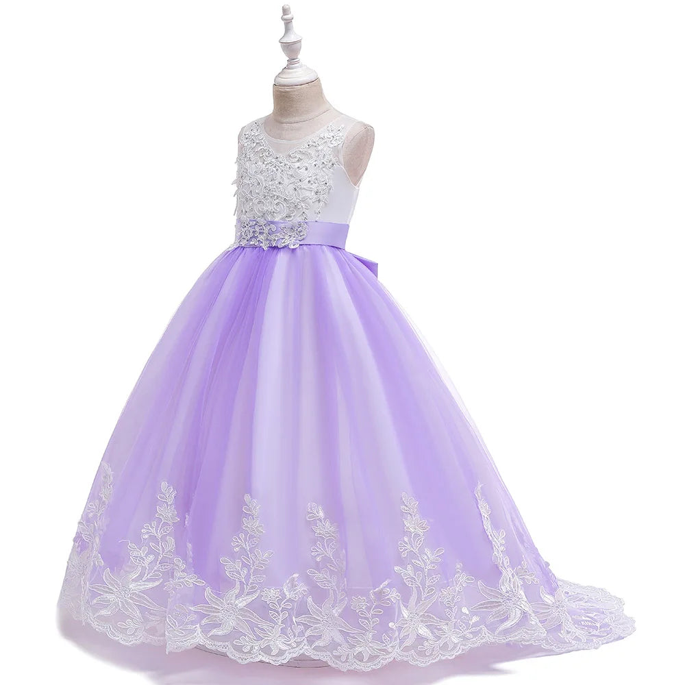 Trailing Evening Bridesmaid Princess Party Dresses