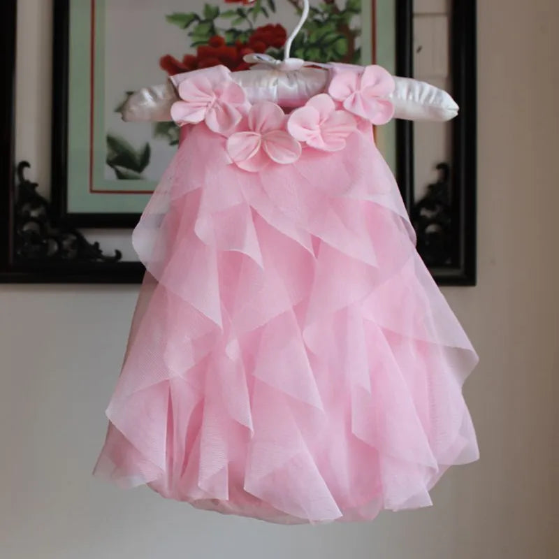 Kids Chiffon Birthday Party Dresses & Headband