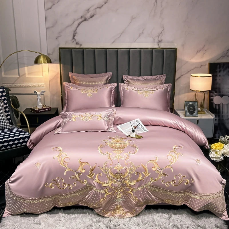 Luxury Royal Gold Embroidery Bedding Set