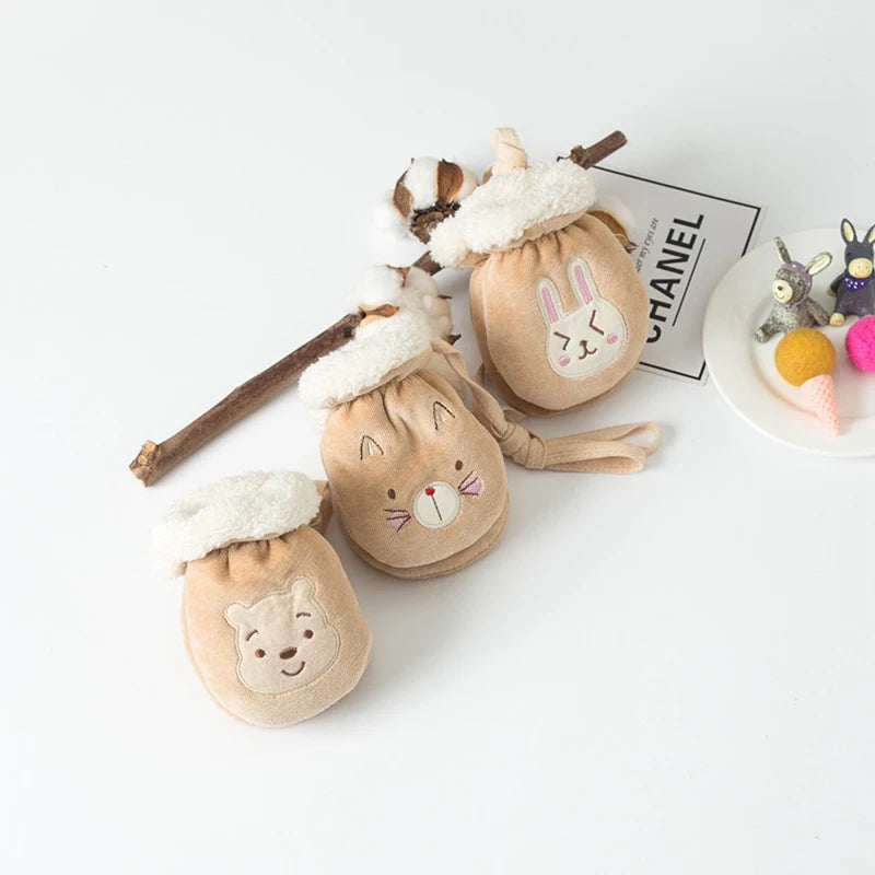 Baby Mittens Thicken Infant Anti-Grab Gloves