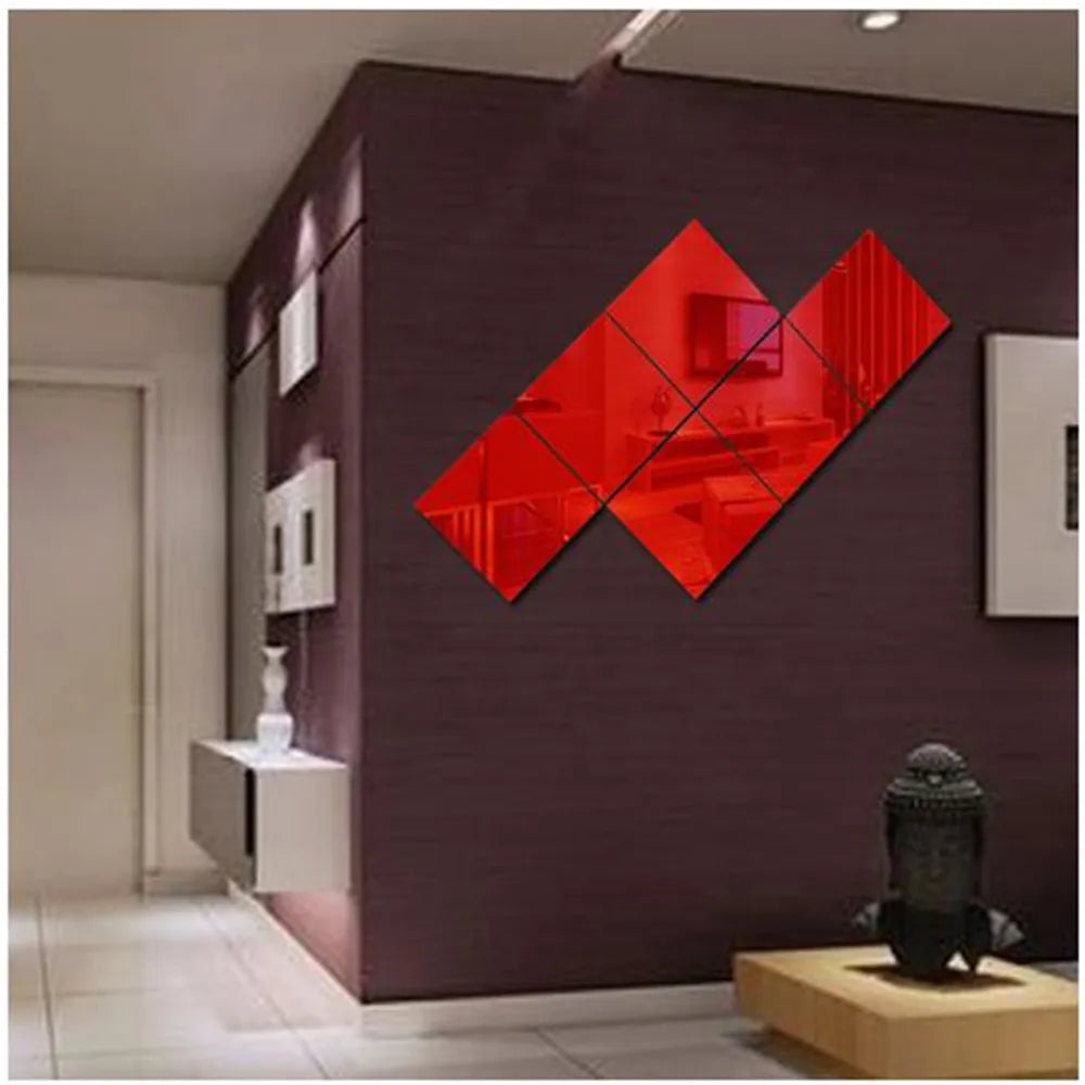 Square Mirror 3 D Decorative Wall Mirror