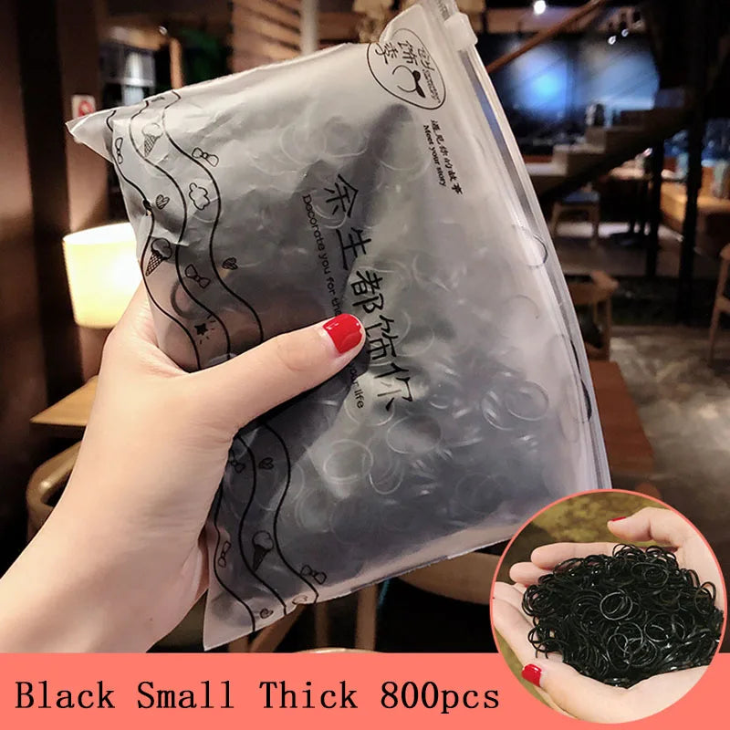 Small Disposable Rubber Bands Gum For Ponytail