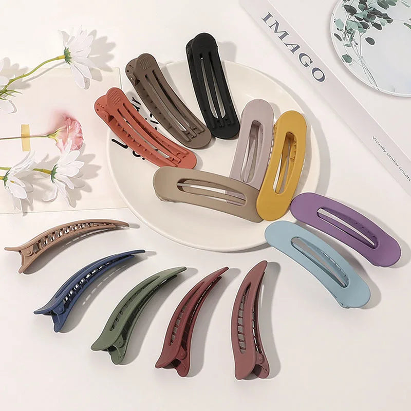 Korean Frosted Large Hair Clips