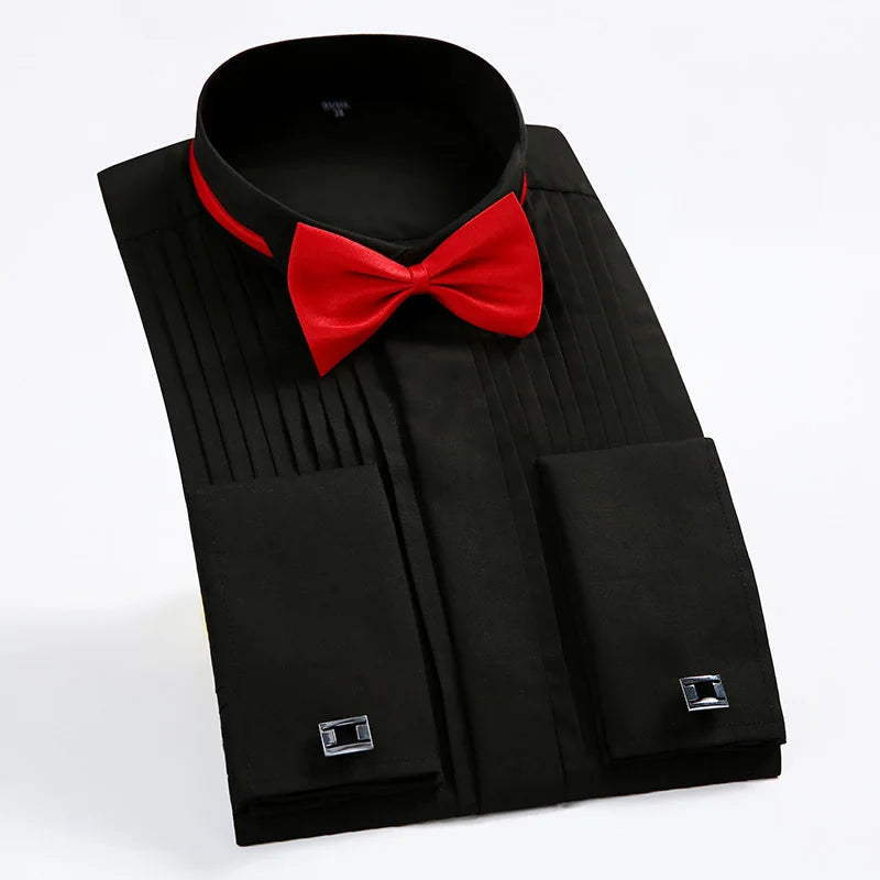 Classic Winged Collar Dress Shirt for Men