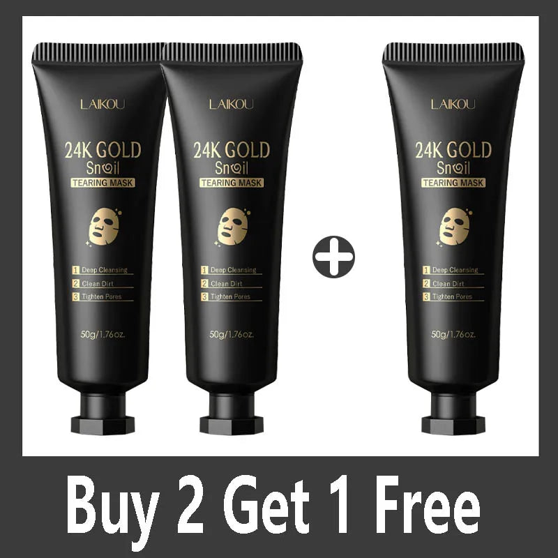 24K Gold Snail Collagen Peel Off Face Mask