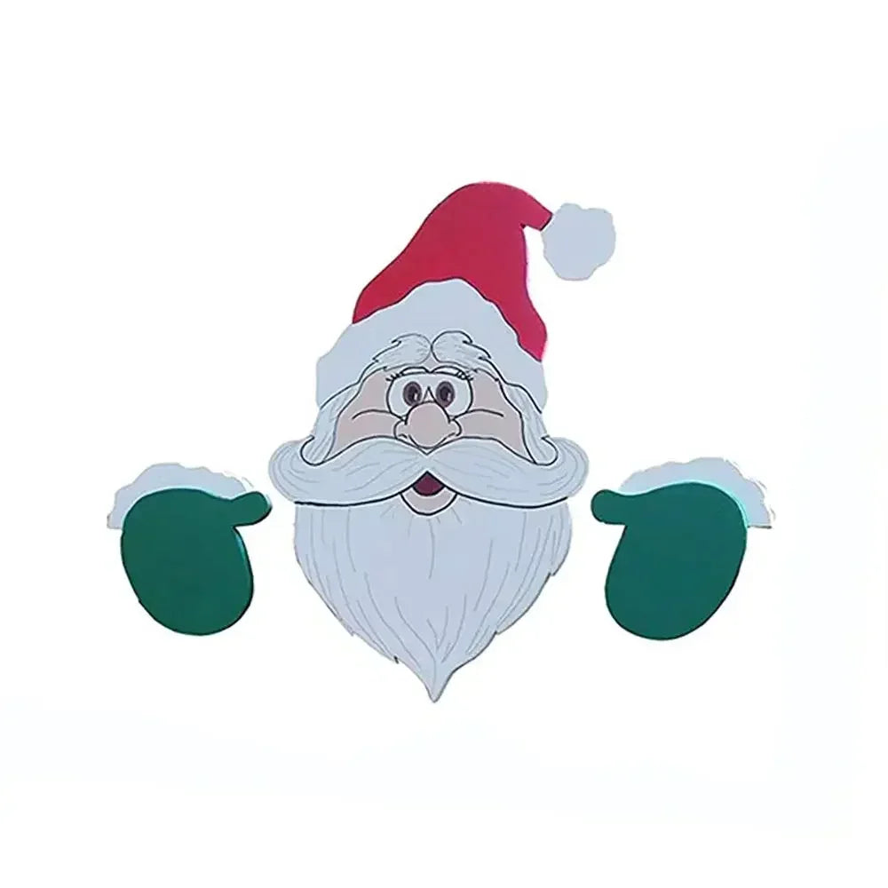 Christmas Fence Ornaments Santa Clause