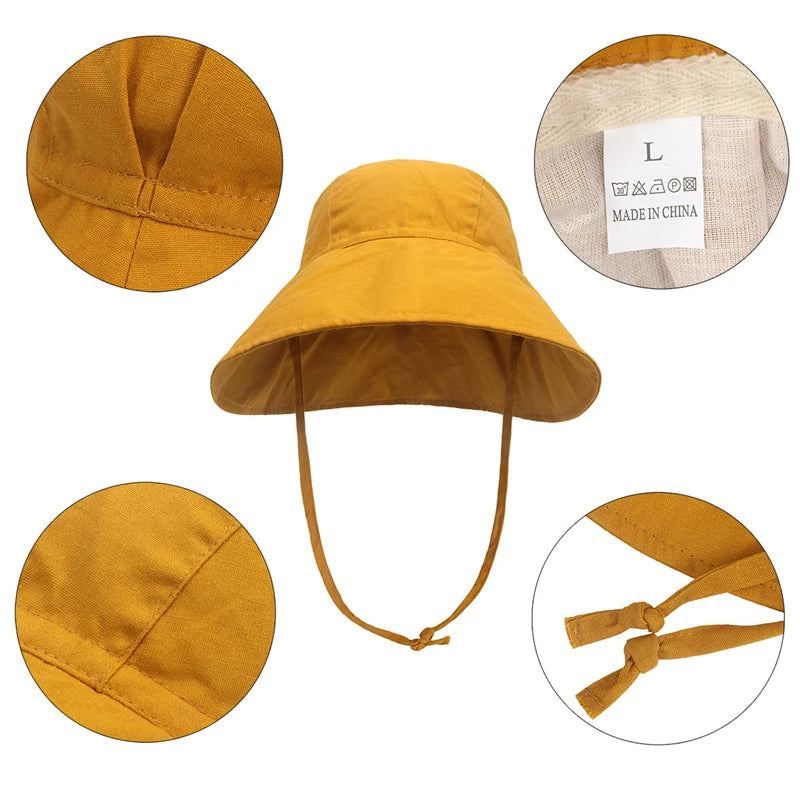 Bucket Cotton UV Travel Big Brim Cap