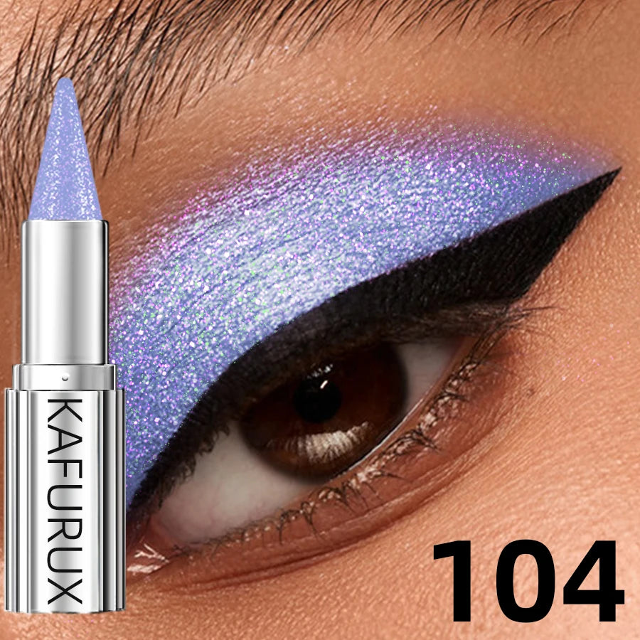 12 Colors Metallic Eye shadow Pencil Glitter