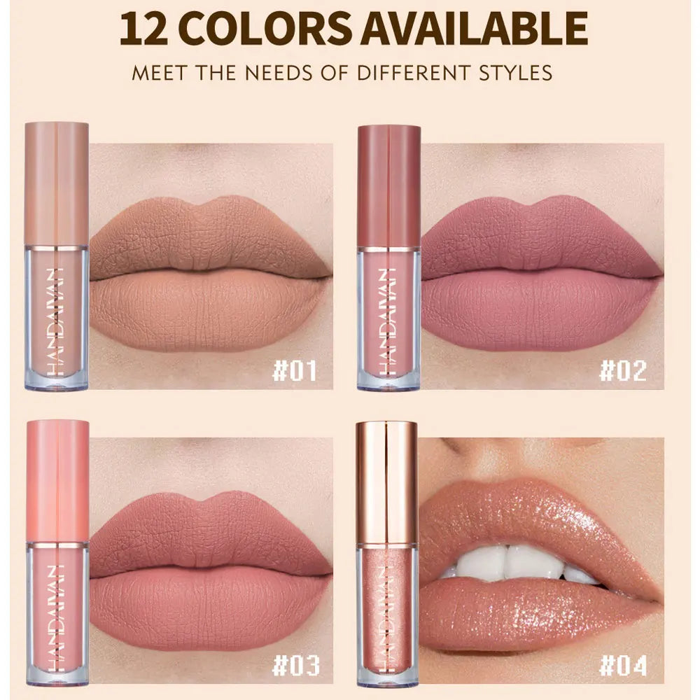 12 Color Matte Liquid Lipstick Kit