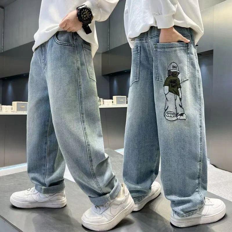 Boys Denim breathable Casual Jeans Pants