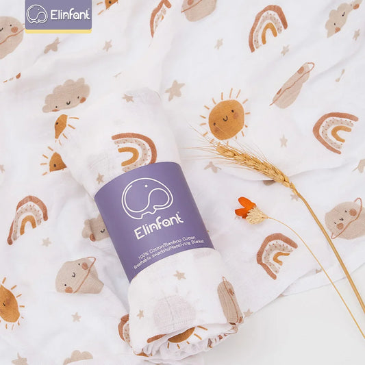 Cute Soft Print Baby Towel Wrap