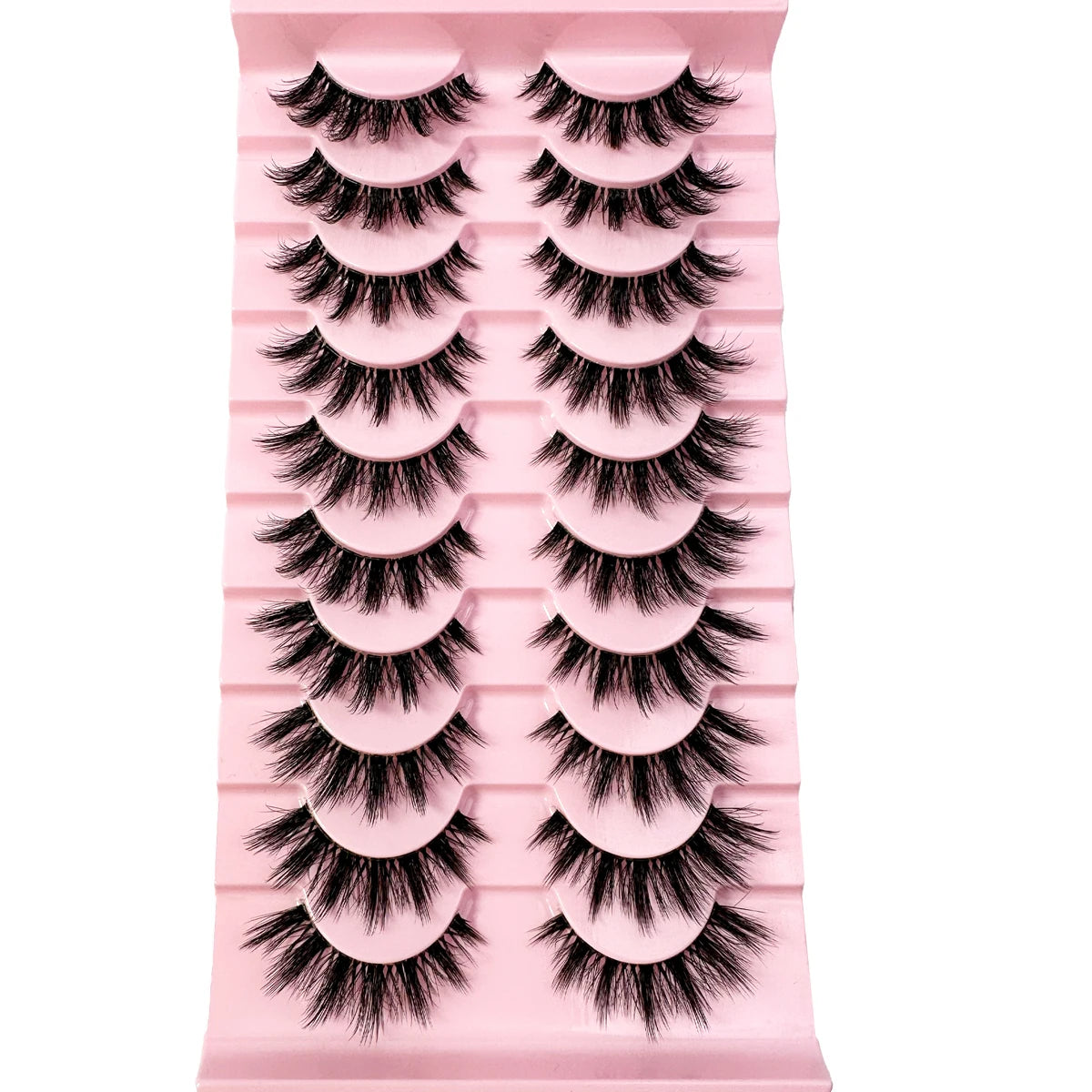 10 Pairs Natural Long Transparent Eyelashes