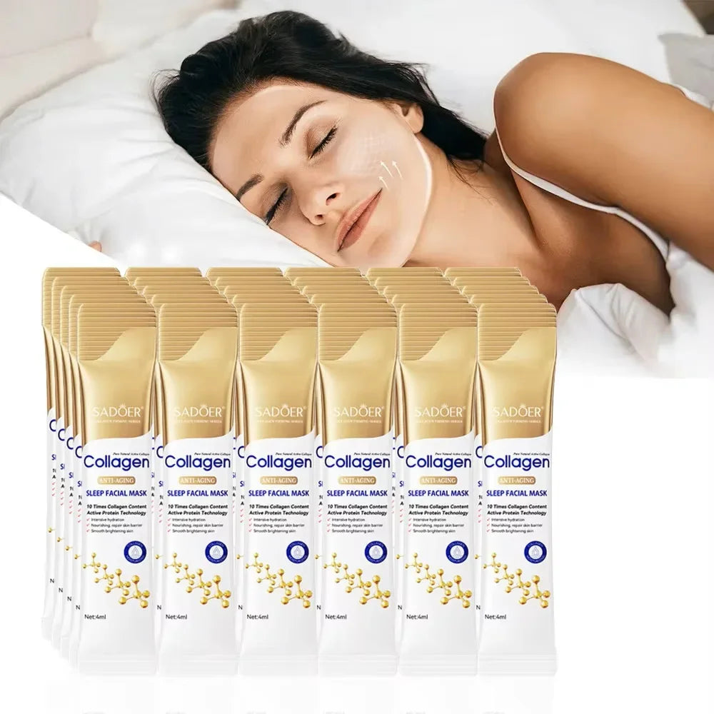 30pcs Collagen Sleeping Facial Masks