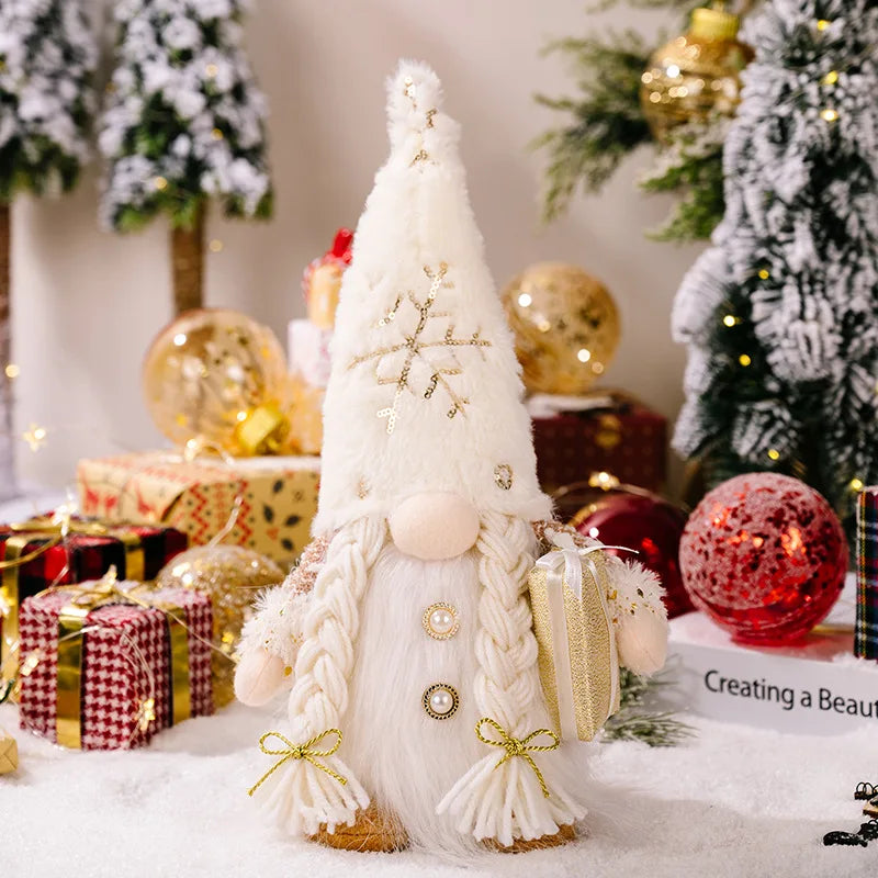 Glowing Gnome Christmas Faceless Doll