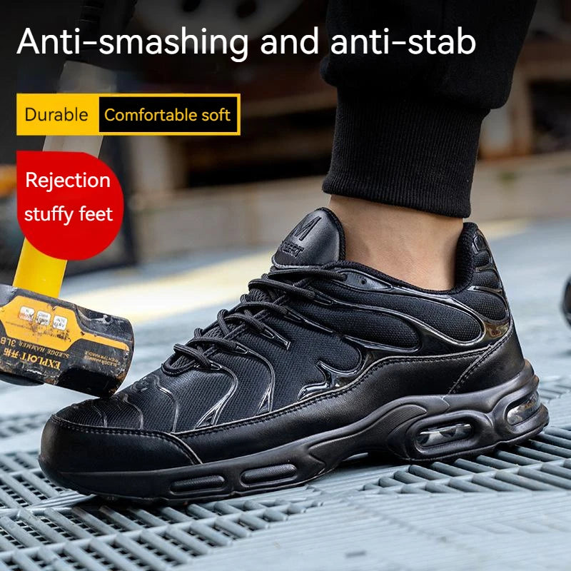 Men Indestructible Lightweight Non Slip Work Shoes