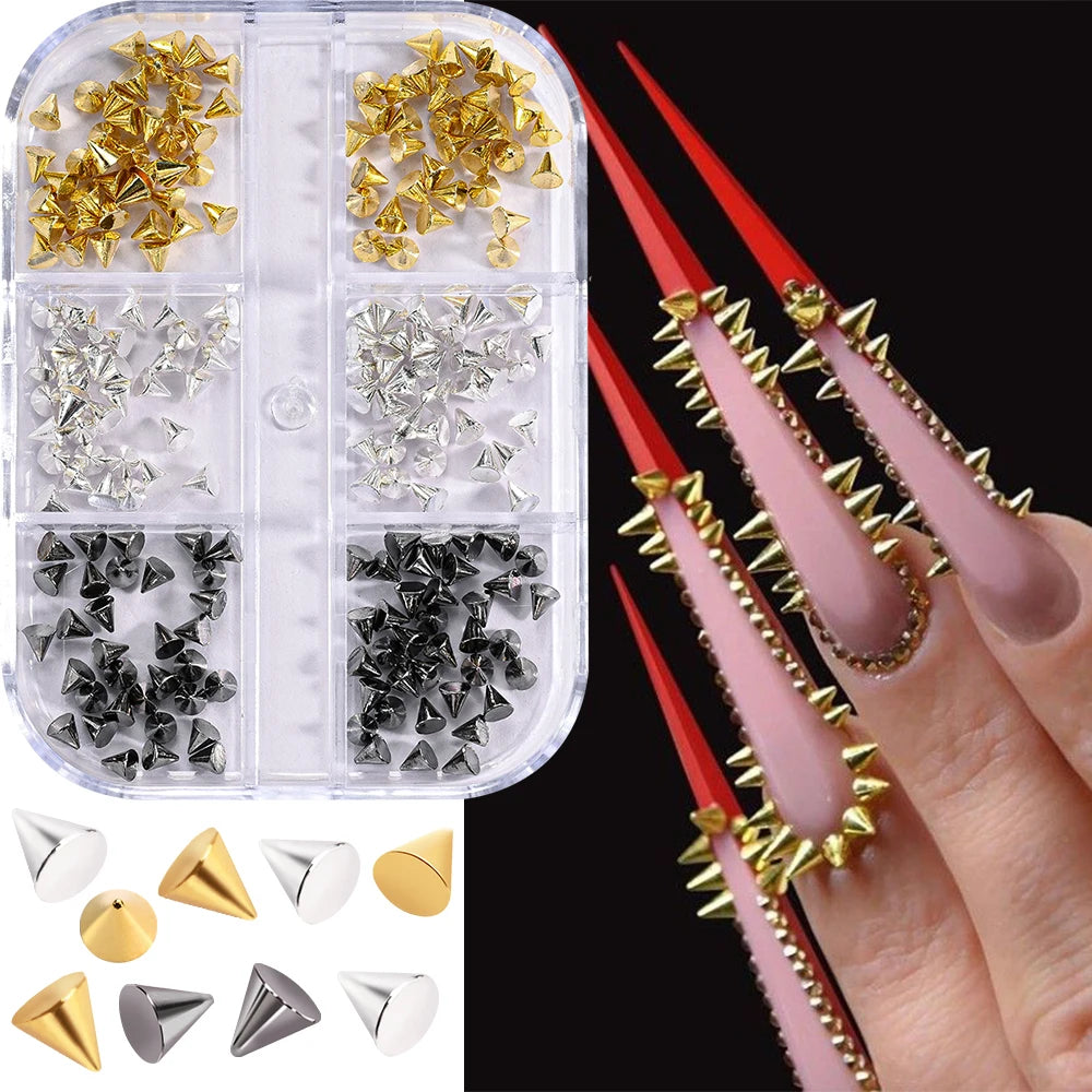 Nail Piercing Punk Nail Charms