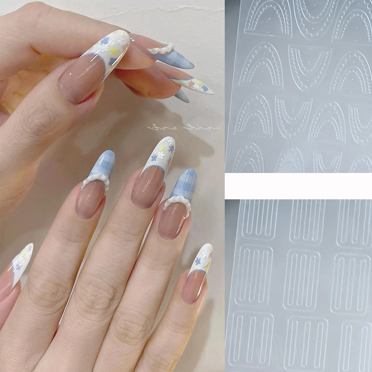 Hollow Lace  Self-Adhesive Nail Stickers
