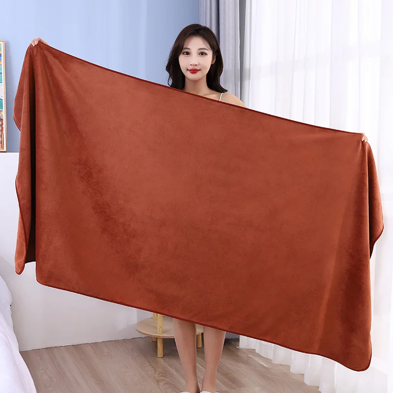 New ultra absorbent ultra-fine fiber bath towel, soft and fast drying, oversized bath towel, sports beach bathroom towel