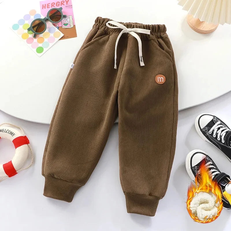 Thickened Fleece Children's Wear Pants