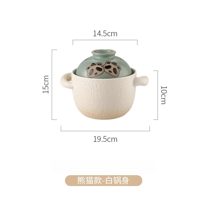 Casserole One Person Earthenware Japanese Style High Temperature Resistant Stew Pot Gas Rice Noodle Congee Tile Pot