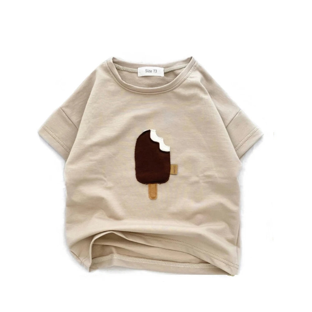 Pure Cotton Patch Popsicle Shirt