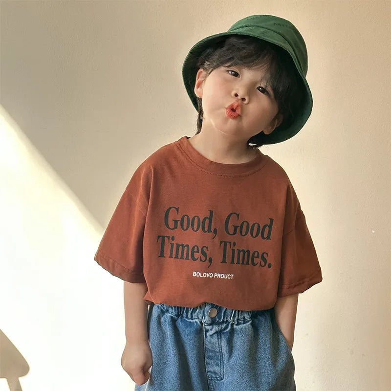 Unisex Fashion Loose Letter Print T-shirt