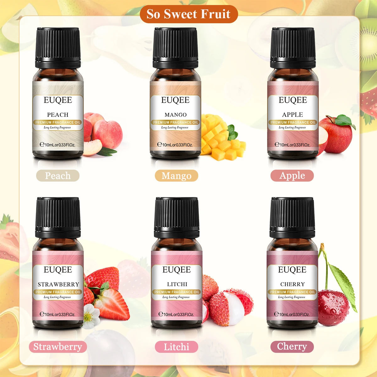 6pcs/set Fragrance Sweet Fruit Aroma Oils