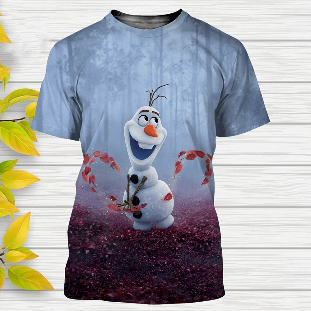 Funny Frozen Cartoon 3D Print T Shirt