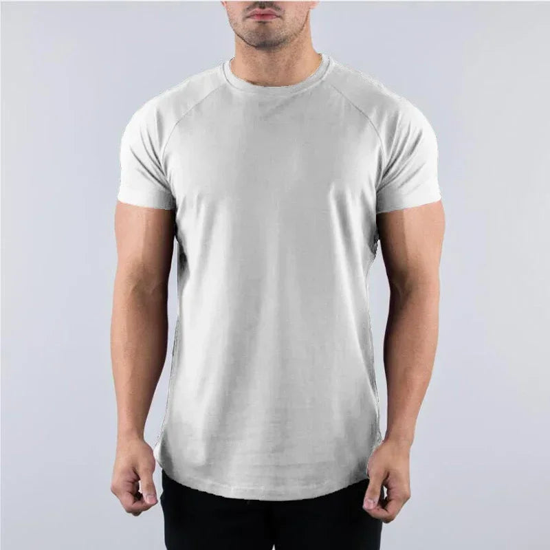 Plain Summer Cotton Breathable T-shirts for Men