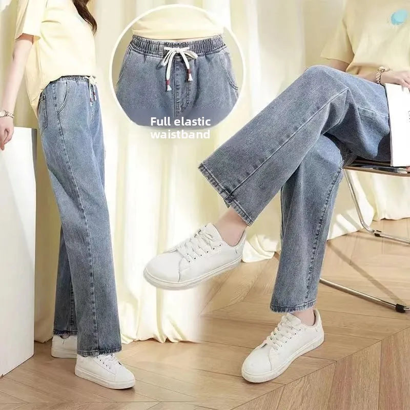 Trendy Straight Cut  Denim lady Jeans