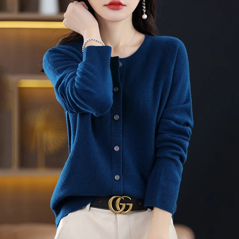 High-Grade Knit  Cardigan Fashion Coat