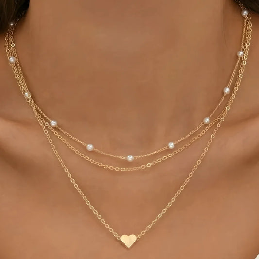 Stylish Pearl Necklace Set