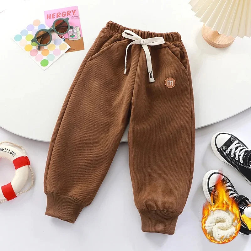 Thickened Fleece Children's Wear Pants