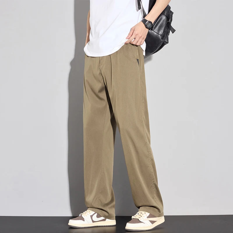 Summer Thin Men's Soft Lyocell Casual Pants