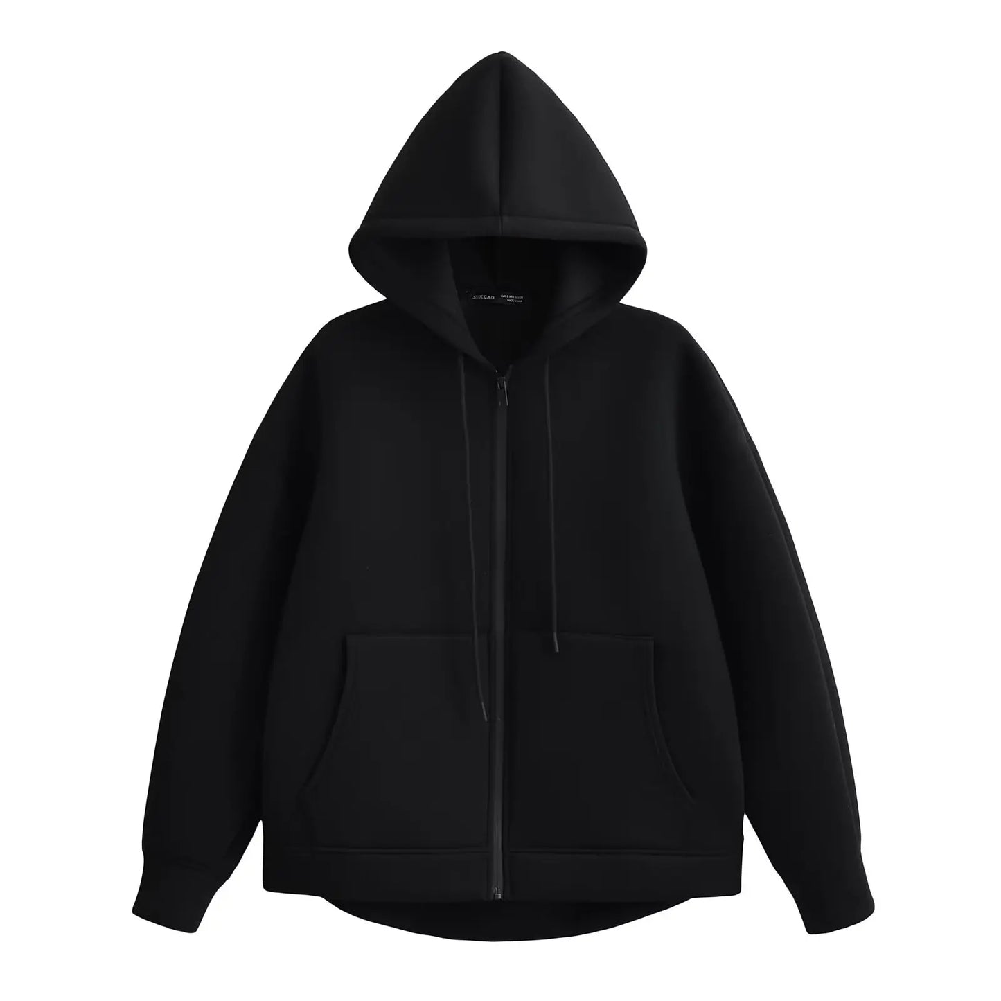 Women's Zipper Double Pocket Jacket Top